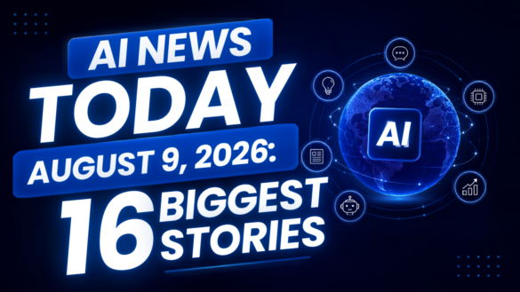 Illustration representing Google AI reorganization and frontier AI model competition